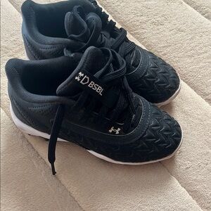 Under Armour Black and White T-Ball Cleats